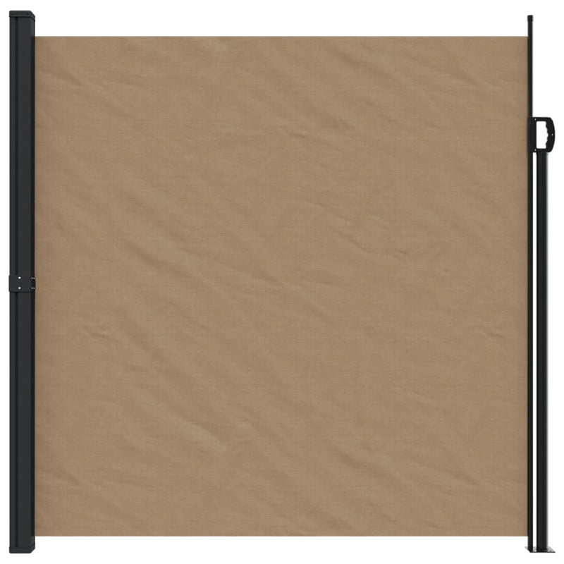 Afbeelding laden in galerijviewer, Vidaxl windscherm uittrekbaar 200x500 cm taupe
