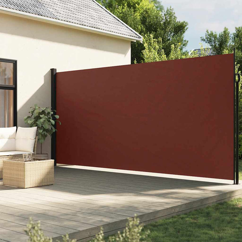 Afbeelding laden in galerijviewer, Vidaxl windscherm uittrekbaar 220x500 cm bruin
