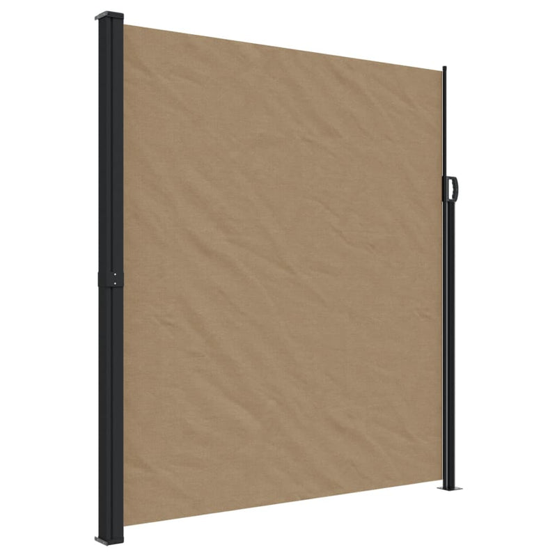 Afbeelding laden in galerijviewer, Vidaxl windscherm uittrekbaar 220x500 cm taupe
