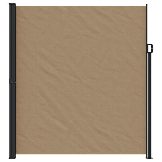 Vidaxl windscherm uittrekbaar 220x500 cm taupe