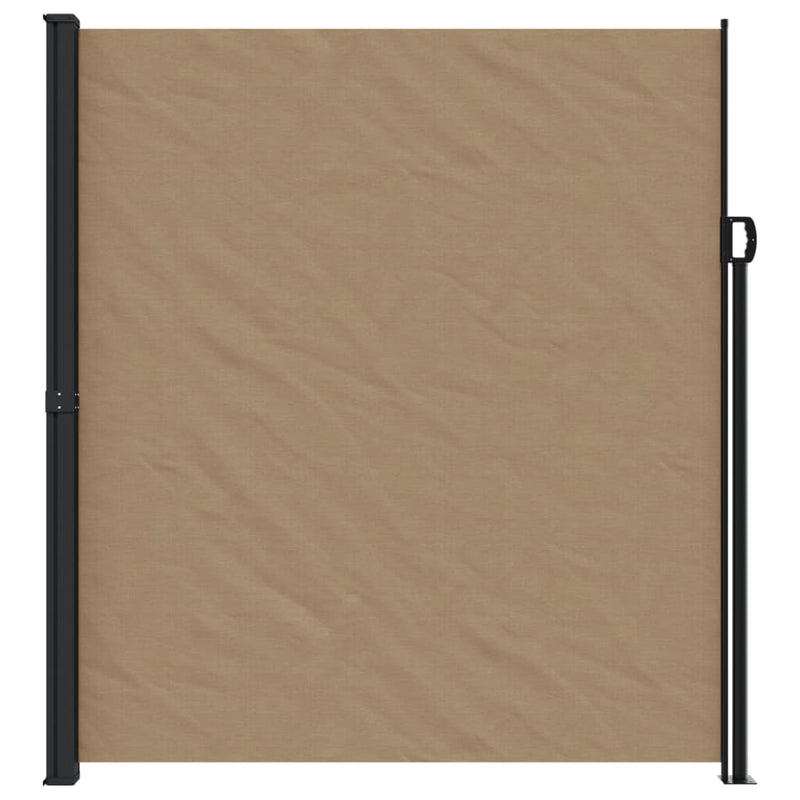 Afbeelding laden in galerijviewer, Vidaxl windscherm uittrekbaar 220x500 cm taupe
