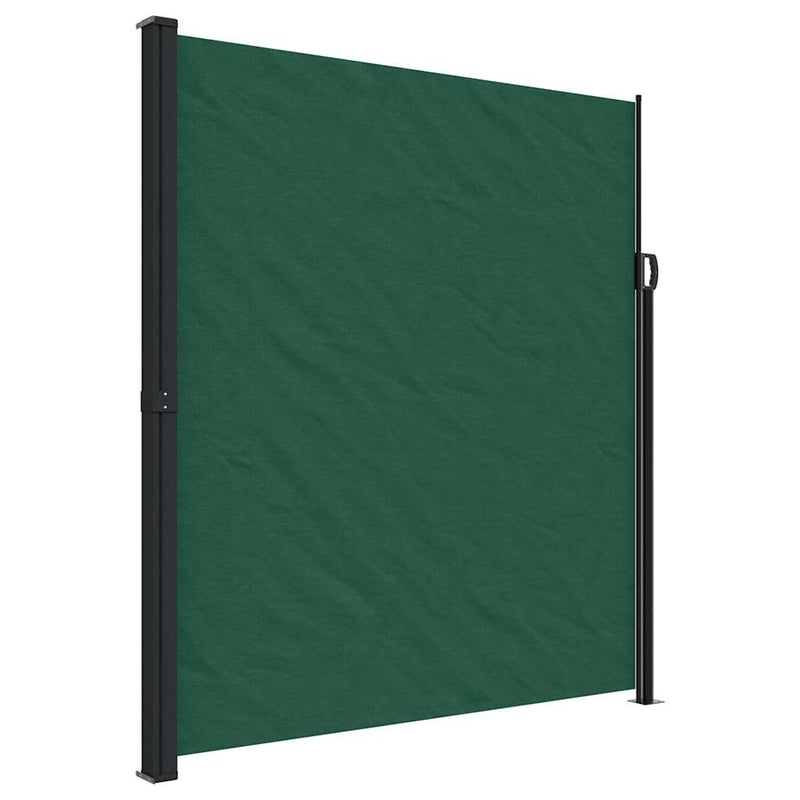 Afbeelding laden in galerijviewer, Vidaxl windscherm uittrekbaar 220x500 cm donkergroen
