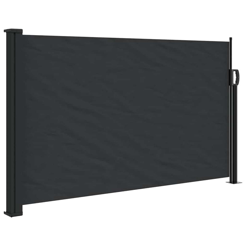 Afbeelding laden in galerijviewer, Vidaxl windscherm uittrekbaar 120x600 cm zwart
