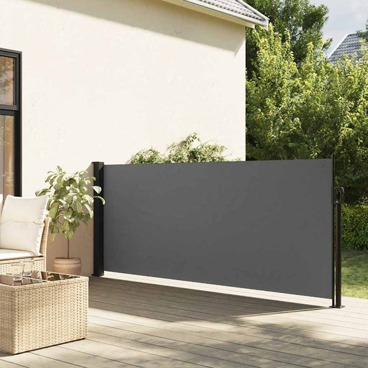 Vidaxl uitschuifbaar zijluifel antraciet 120x600 cm