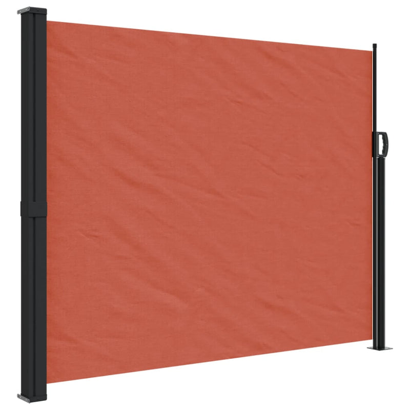Afbeelding laden in galerijviewer, Vidaxl windscherm uittrekbaar 160x600 cm terracotta
