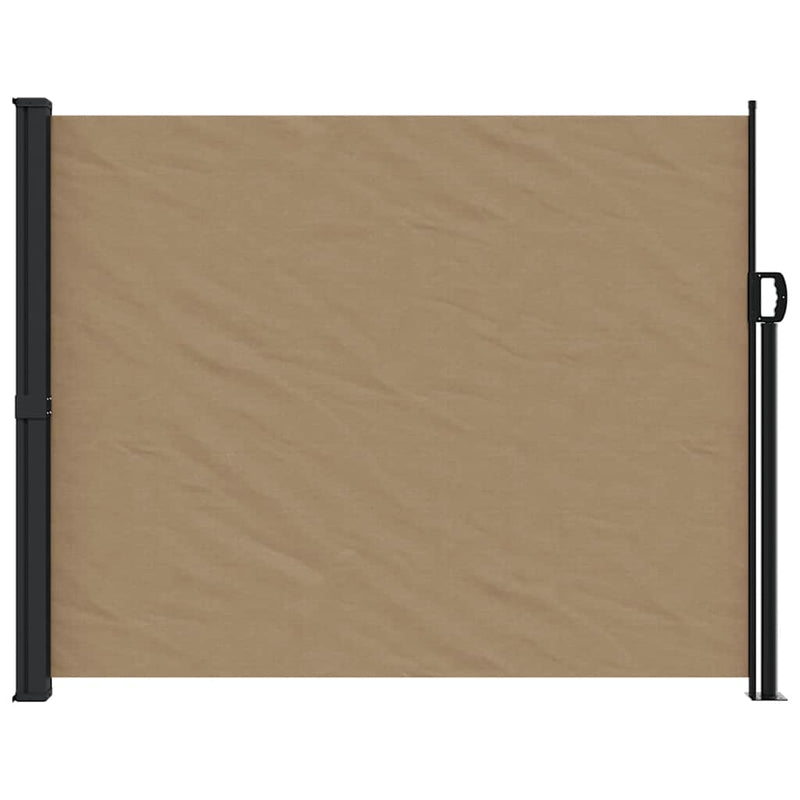 Afbeelding laden in galerijviewer, Vidaxl windscherm uittrekbaar 160x600 cm taupe
