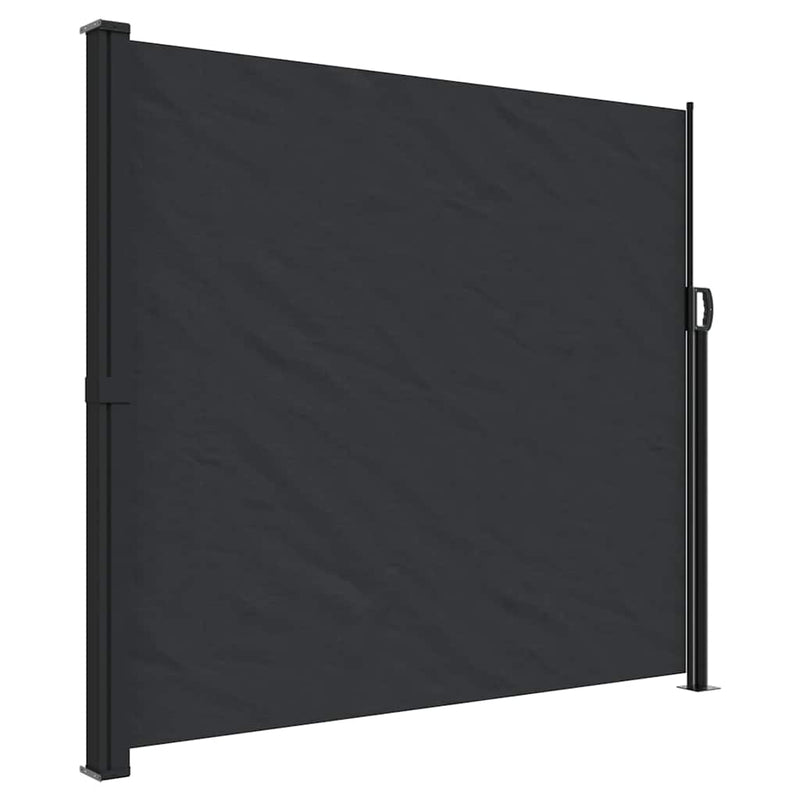 Afbeelding laden in galerijviewer, Vidaxl windscherm uittrekbaar 180x600 cm zwart

