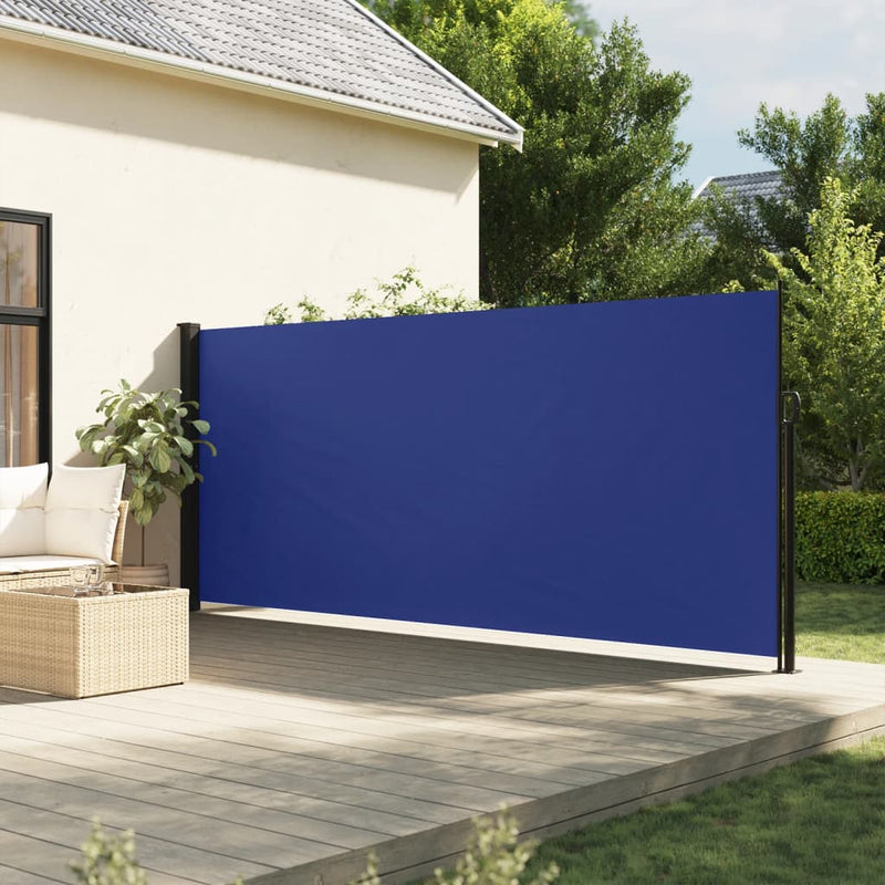 Afbeelding laden in galerijviewer, Vidaxl windscherm uittrekbaar 180x600 cm blauw
