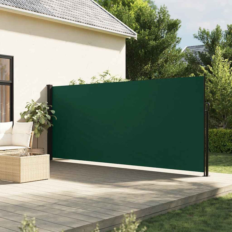 Afbeelding laden in galerijviewer, Vidaxl tuinscherm uittrekbaar 180x600 cm donkergroen

