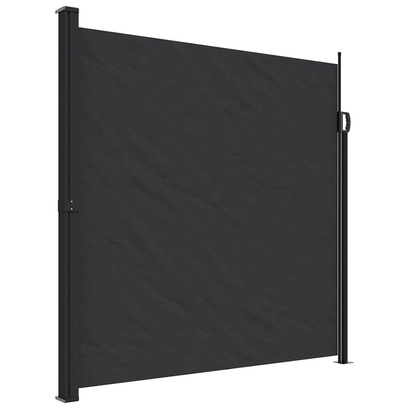 Afbeelding laden in galerijviewer, Vidaxl windscherm uittrekbaar 200x600 cm zwart
