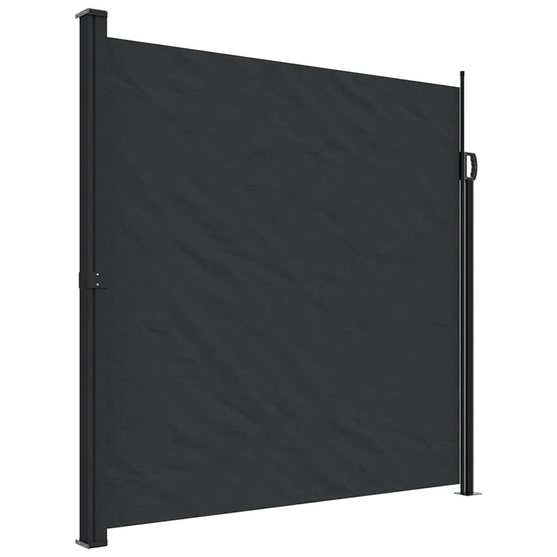 Afbeelding laden in galerijviewer, Vidaxl windscherm uittrekbaar 200x600 cm zwart
