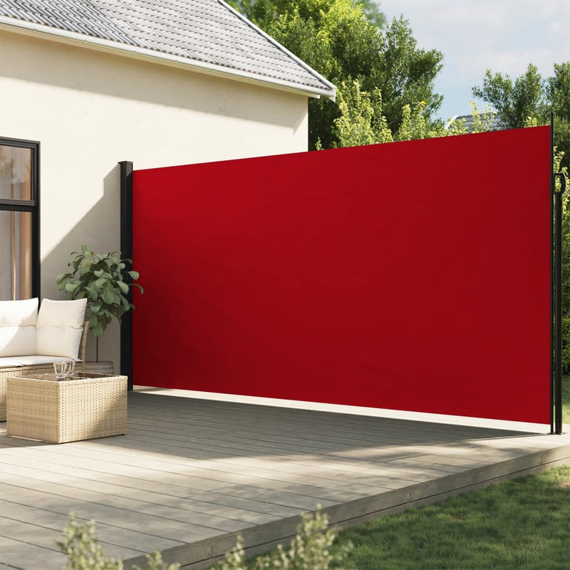 Afbeelding laden in galerijviewer, Vidaxl windscherm uittrekbaar 200x600 cm rood
