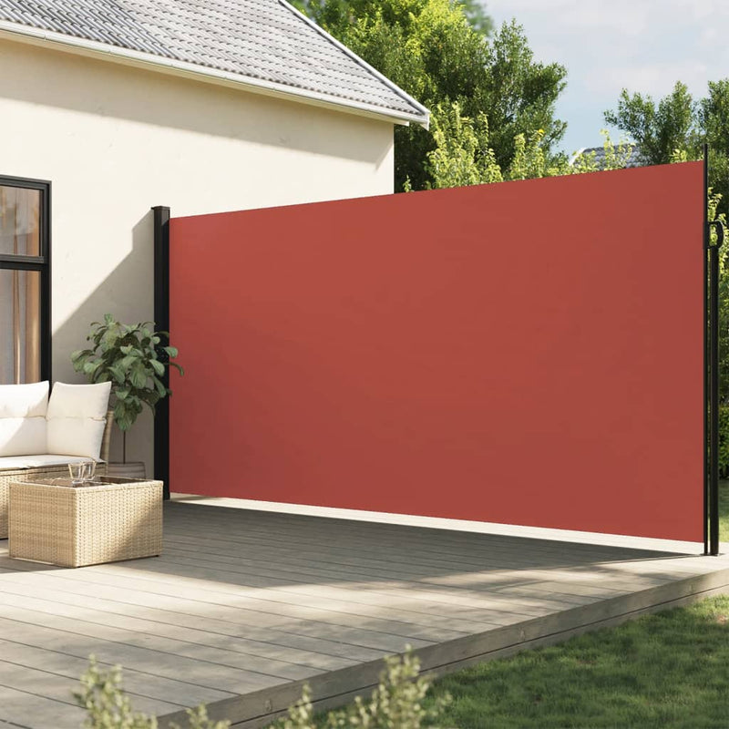 Afbeelding laden in galerijviewer, Vidaxl windscherm uittrekbaar 200x600 cm terracotta
