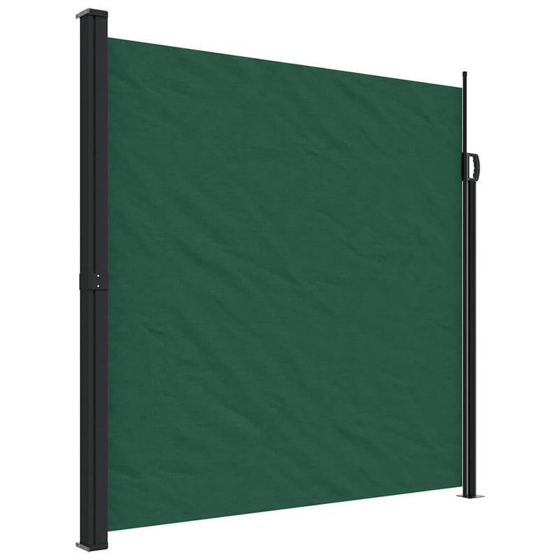 Afbeelding laden in galerijviewer, Vidaxl windscherm uittrekbaar 200x600 cm donkergroen
