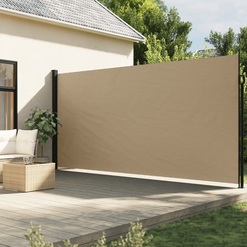 Afbeelding laden in galerijviewer, VidaXL Windscherm uittrekbaar 220x600 cm beige
