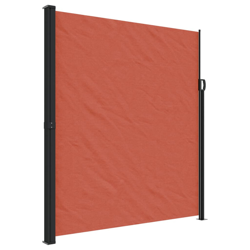 Afbeelding laden in galerijviewer, Vidaxl windscherm uittrekbaar 220x600 cm terracotta
