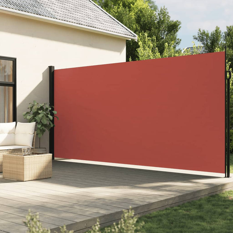 Afbeelding laden in galerijviewer, Vidaxl windscherm uittrekbaar 220x600 cm terracotta
