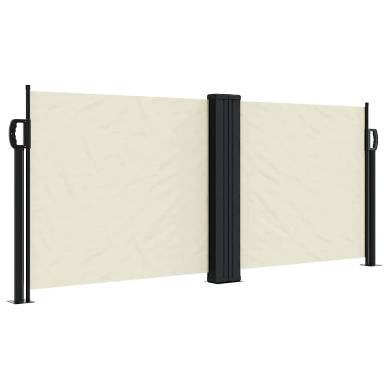 Afbeelding laden in galerijviewer, Vidaxl windscherm uittrekbaar 100x600 cm crème
