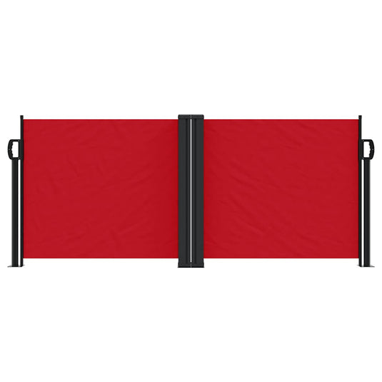 Vidaxl windscherm uittrekbaar 100x600 cm rood