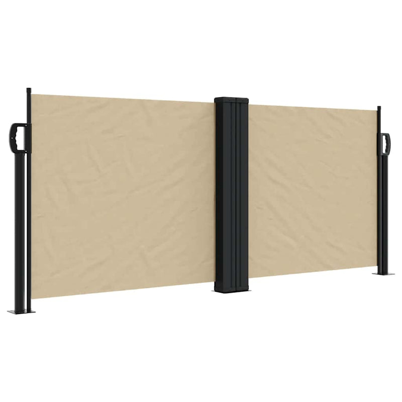 Afbeelding laden in galerijviewer, Vidaxl windscherm uittrekbaar 100x600 cm beige
