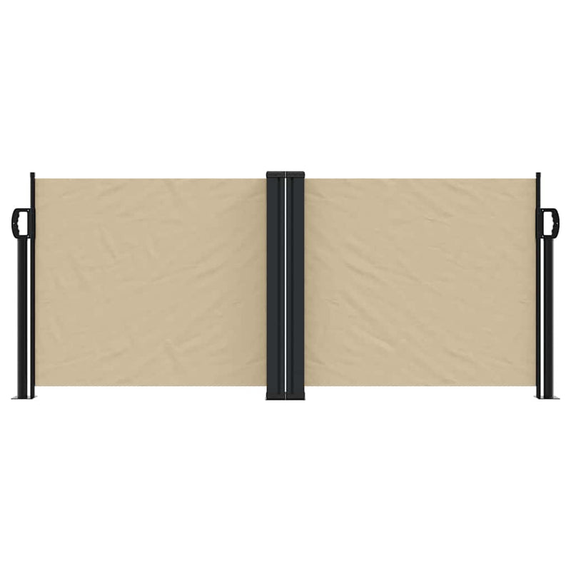 Afbeelding laden in galerijviewer, Vidaxl windscherm uittrekbaar 100x600 cm beige
