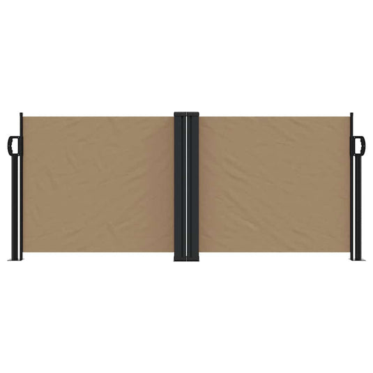 Vidaxl windscherm uittrekbaar 100x600 cm taupe