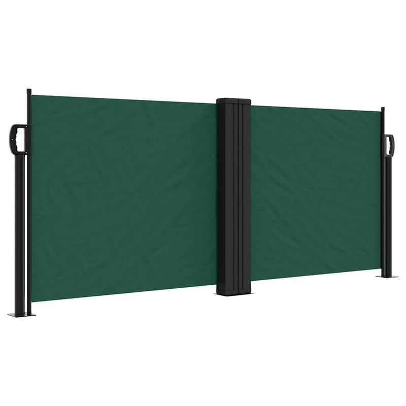 Afbeelding laden in galerijviewer, Vidaxl windscherm uittrekbaar 100x600 cm donkergroen
