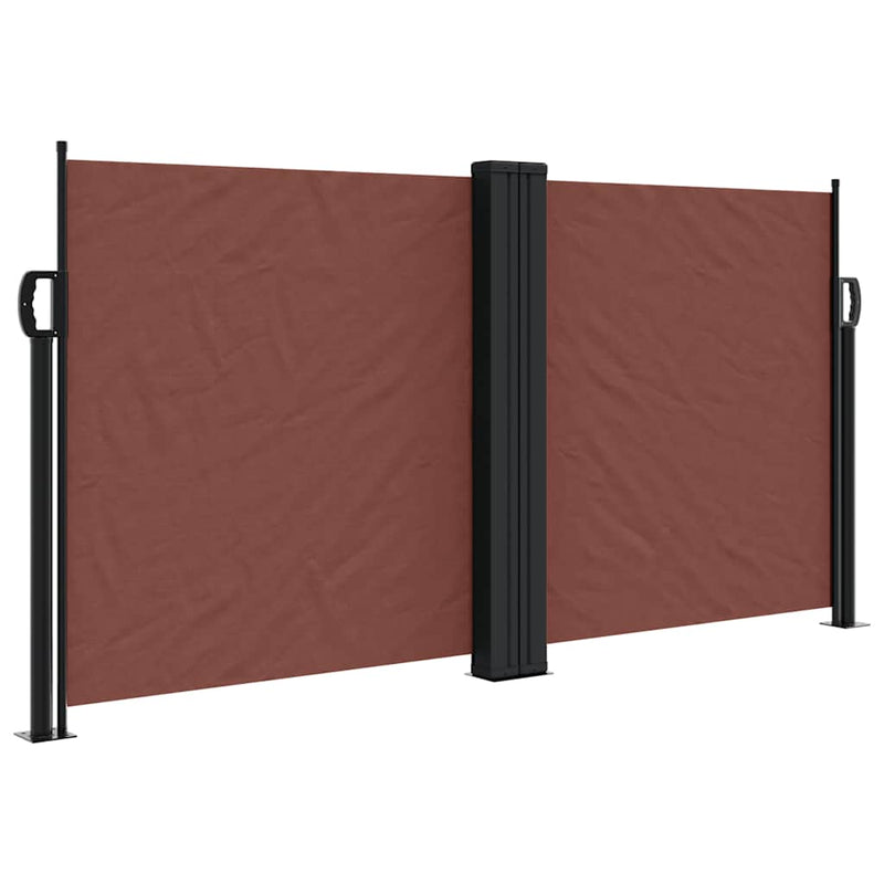 Afbeelding laden in galerijviewer, Vidaxl windscherm uittrekbaar 120x600 cm bruin
