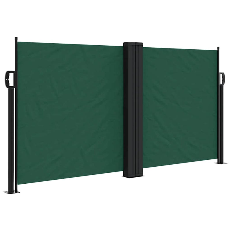 Afbeelding laden in galerijviewer, Vidaxl windscherm uittrekbaar 120x600 cm donkergroen
