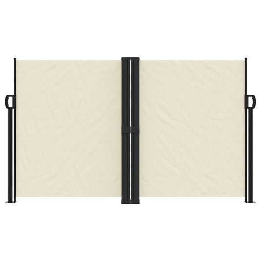 Vidaxl tuinscherm uittrekbaar 140x600 cm crème