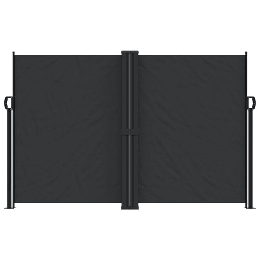 Vidaxl windscherm uittrekbaar 160x600 cm zwart