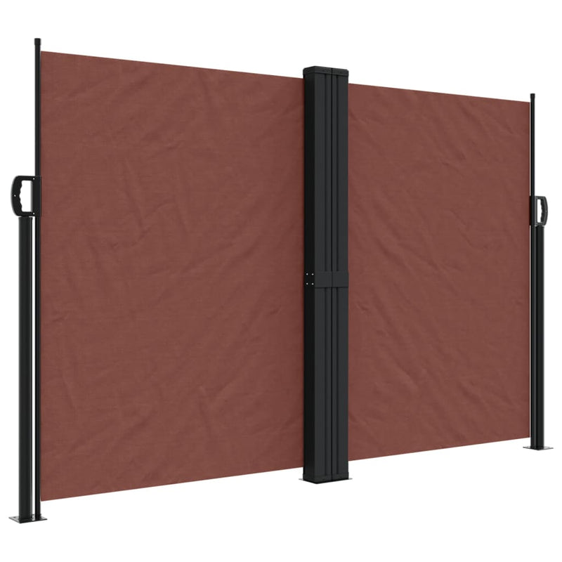 Afbeelding laden in galerijviewer, Vidaxl windscherm uittrekbaar 160x600 cm bruin
