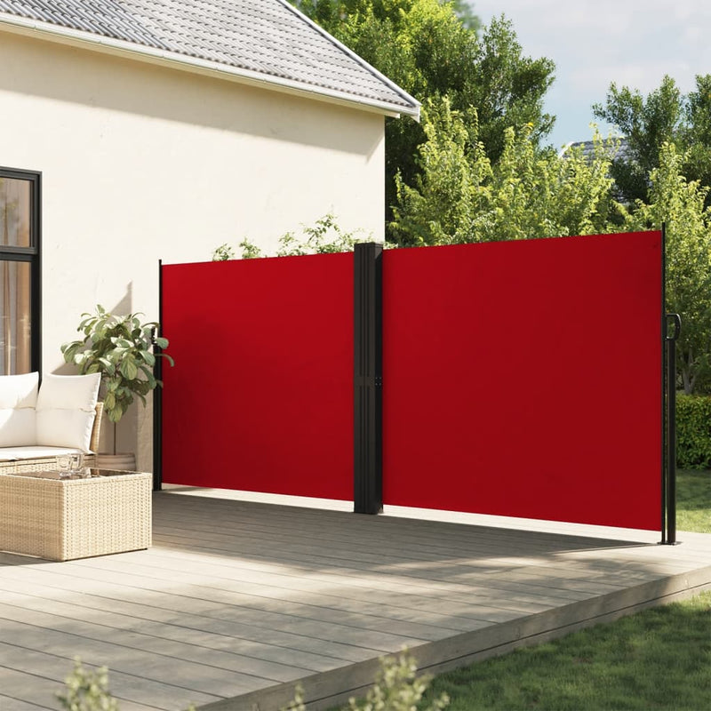 Afbeelding laden in galerijviewer, Vidaxl windscherm uittrekbaar 180x600 cm rood
