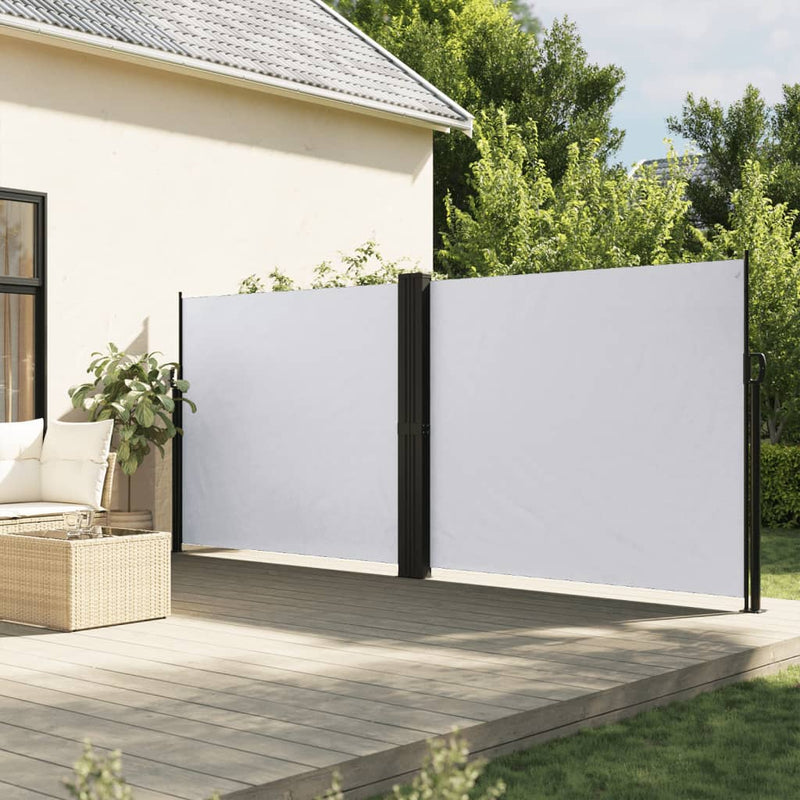 Afbeelding laden in galerijviewer, Vidaxl windscherm uittrekbaar 180x600 cm wit
