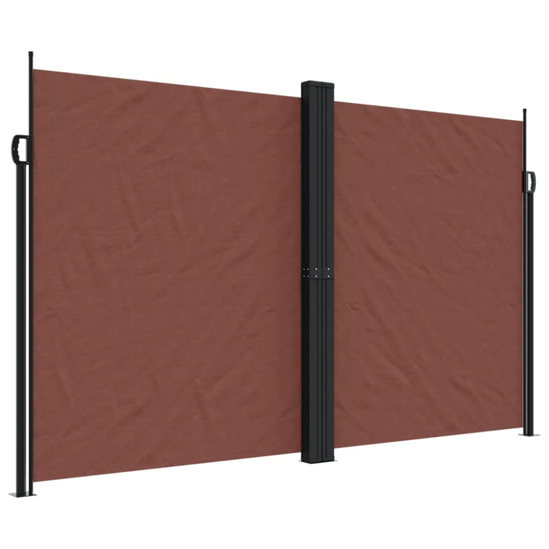 Afbeelding laden in galerijviewer, Vidaxl windscherm uittrekbaar 200x600 cm bruin
