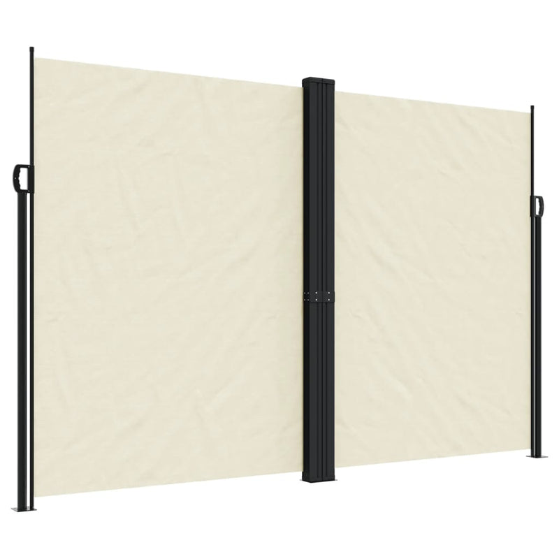 Afbeelding laden in galerijviewer, Vidaxl windscherm uittrekbaar 220x600 cm crèmekleurig
