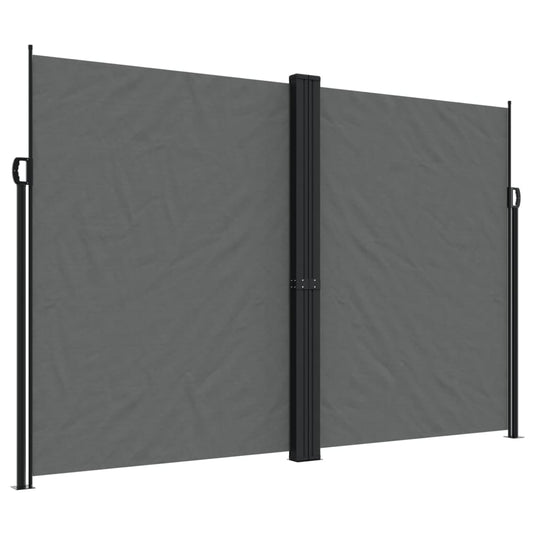 Vidaxl windscherm uittrekbaar 220x600 cm antracietkleurig