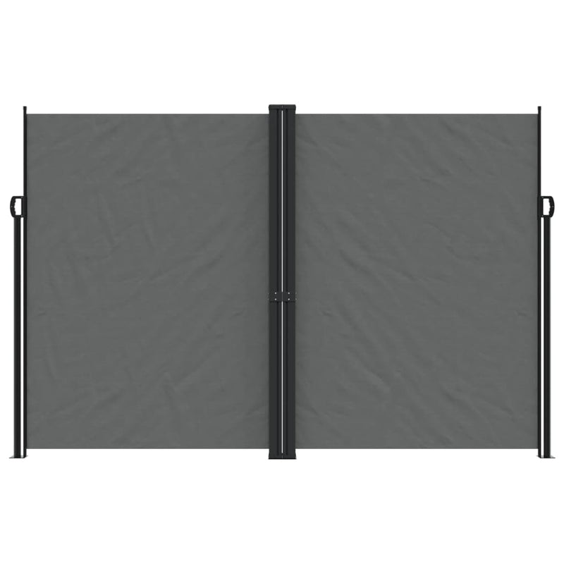 Afbeelding laden in galerijviewer, Vidaxl windscherm uittrekbaar 220x600 cm antracietkleurig
