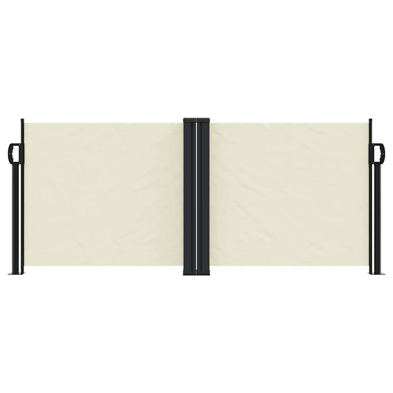 Afbeelding laden in galerijviewer, Vidaxl windscherm uittrekbaar 100x1000 cm crème
