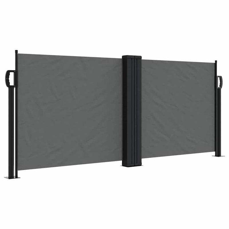 Afbeelding laden in galerijviewer, Vidaxl windscherm uittrekbaar 100x1000 cm antraciet
