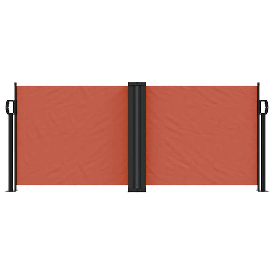 Vidaxl windscherm uittrekbaar 100x1000 cm terracottakleurig