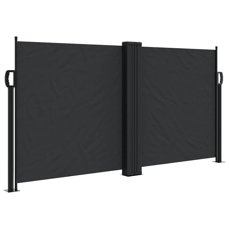 Afbeelding laden in galerijviewer, Vidaxl windscherm uittrekbaar 120x1000 cm zwart
