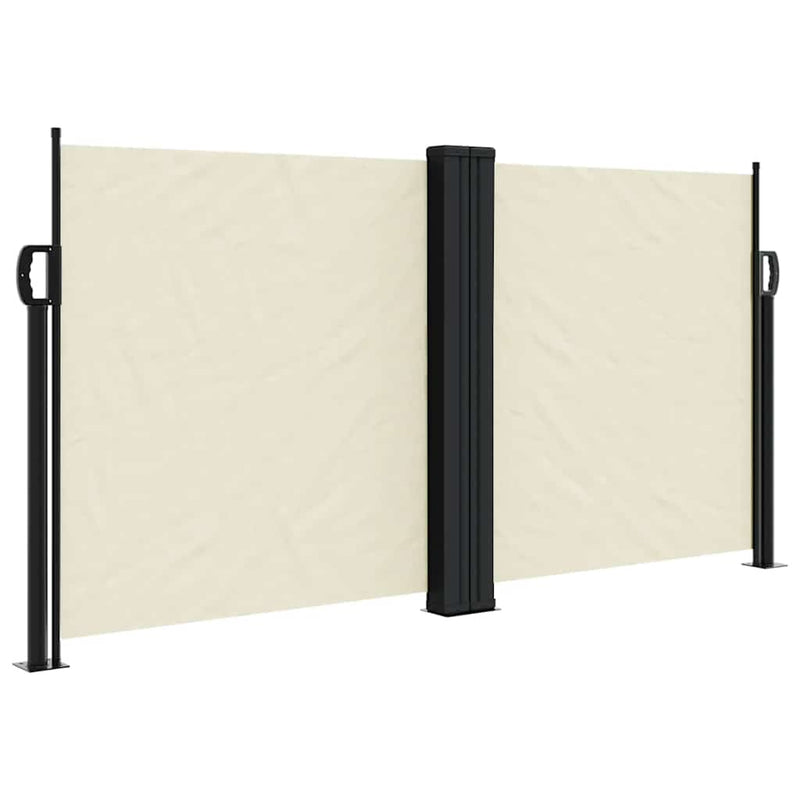 Afbeelding laden in galerijviewer, Vidaxl windscherm uittrekbaar 120x1000 cm crème
