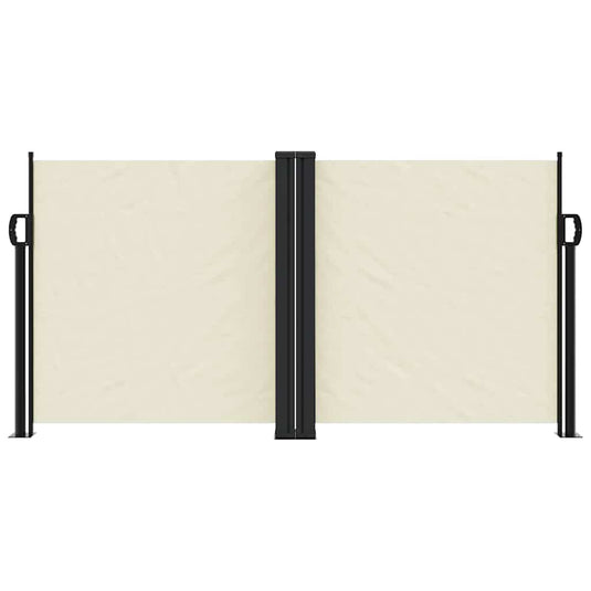 Vidaxl windscherm uittrekbaar 120x1000 cm crème