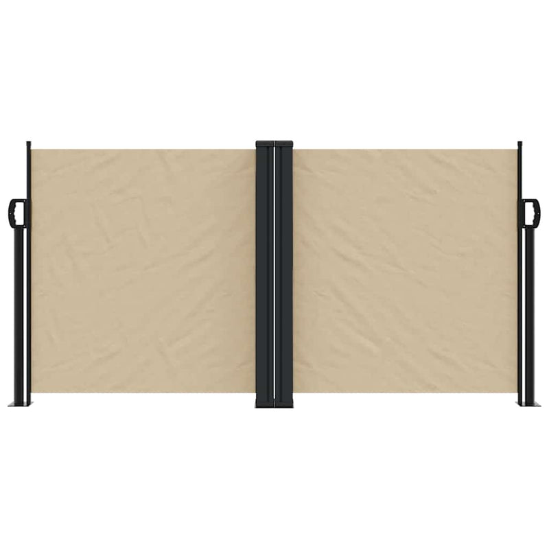Afbeelding laden in galerijviewer, Vidaxl windscherm uittrekbaar 120x1000 cm beige
