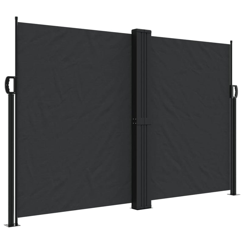 Afbeelding laden in galerijviewer, Vidaxl windscherm uittrekbaar 160x1000 cm zwart
