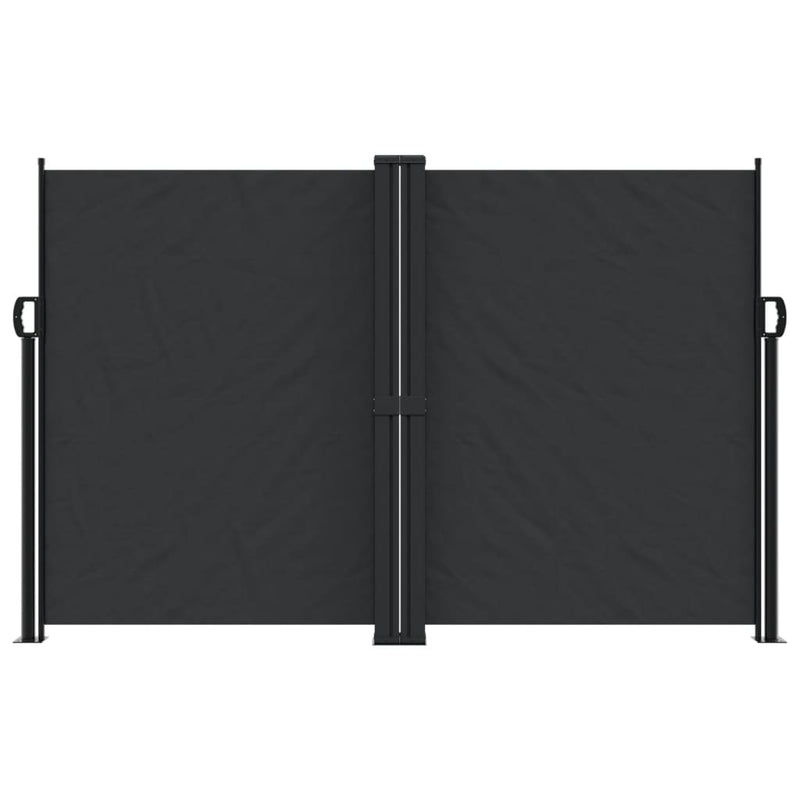 Afbeelding laden in galerijviewer, Vidaxl windscherm uittrekbaar 160x1000 cm zwart
