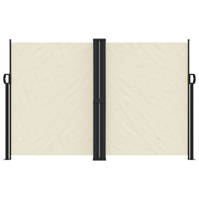 Afbeelding laden in galerijviewer, Vidaxl windscherm uittrekbaar 160x1000 cm crèmekleurig
