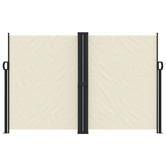 Vidaxl windscherm uittrekbaar 160x1000 cm crèmekleurig
