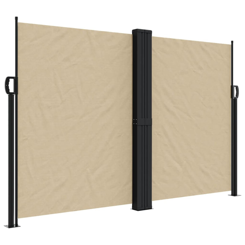 Afbeelding laden in galerijviewer, Vidaxl windscherm uittrekbaar 160x1000 cm beige
